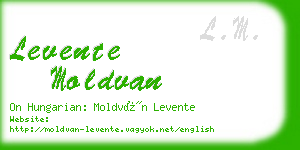 levente moldvan business card